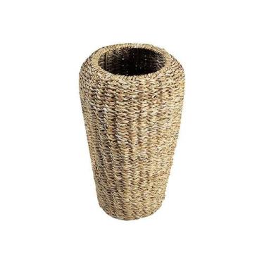 Imagem de Vaso Decorativo De Fibra Aruanã Boho Chic Extra Em Fibra Natural Grand