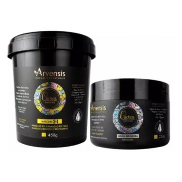 Imagem de Kit Cachos Definidos Arvensis Mascara 2x1 450g + Geleia Suave