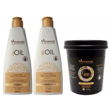 Imagem de Kit Arvensis Tec Oil Shampoo E Condicionador + Geleia Alta Fixação Chique Cosméticos