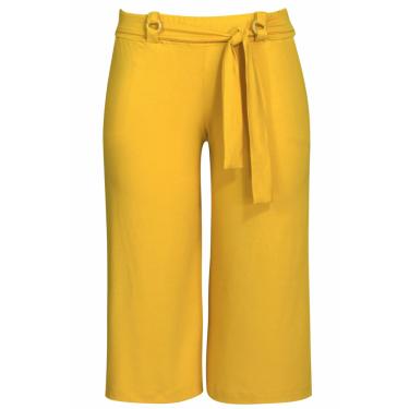 Imagem de Calça Pau a Pique Pantacourt Básica Amarelo