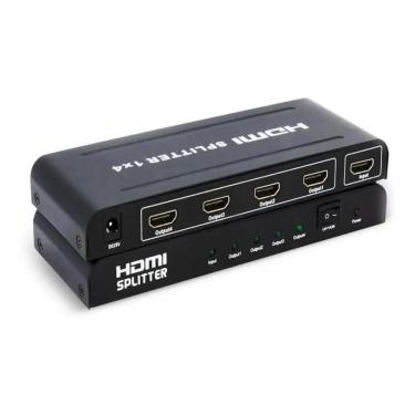 Imagem de Splitter Distribuidor 1X4 Cabo Hdmi Hd 3D 1080P Xbox Pc Tv