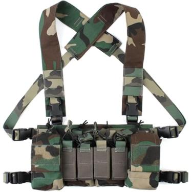 Imagem de Equipamento Modular Tático Da Caixa Com Acessórios De Extesio, Malote Do Mag De 5.56mm, Rapidamente Veste De Traiig Para O Airsoft Exterior De Hutig Shootig, WL, One Size