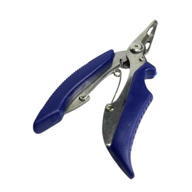 Imagem de Alicate Pesca Pescador Corta Anzol Aço Inox Corte Linha Remove Gancho Vermelho ou Azul