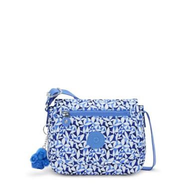 Imagem de Kipling Minibolsa feminina Sabian U Prt, mini bolsa transversal leve, bolsa transversal, Crazy Leaves, 7.75''L x 5.75''H x 3.25''D, Kipling Bolsa tiracolo feminina Sabian U Prt
