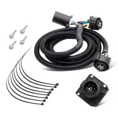 Imagem de Jecoupoon Plugue de fiação de reboque de caminhão de 7 pinos compatível com 250 350 450 550 Super Duty (série Fit F) 2017-2022 HC3Z-15A416-A