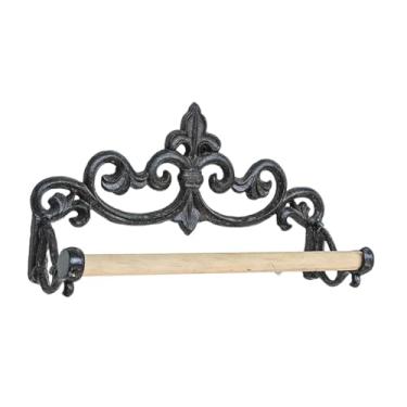 Imagem de KiBcsLic Suporte de papel higiênico de parede, acessórios para porta-guardanapos para banheiro, rústico, resistente, instalação rápida, versátil, toalheiro