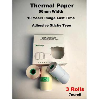 Imagem de Adesivos Imprimíveis Autoadesivos para Fotos - Papel Térmico Transpare