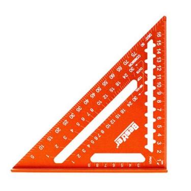 Imagem de Esquadro Rápido 7'' Polegadas Triangular Carpintaria Marcenaria - Best