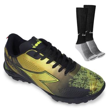 Imagem de Kit Chuteira Society Diadora Agilita + Meião
