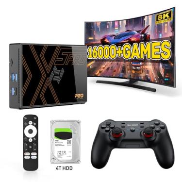 Imagem de Kinhank Super Console X5 PRO with 16000+ Games, Retro Game Console with Rockchip RK3588S Processor, 8K UHD TV Output, Bluetooth 5.0, Dual Wireless Controllers, SATA 3.1 Support & Game/TV Mode