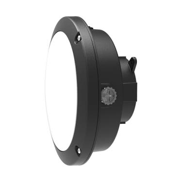 Imagem de HALO BKH Luminária de parede LED decorativa para ambientes externos, 120-277V com CCT e lúmens selecionáveis, crepúsculo ao amanhecer, regulação de 0-10V - Bronze BKHDR150CLD2D