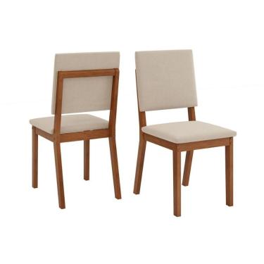 Imagem de Cadeira Sala De Jantar Talia Freijo-suede Creme - Dj Móveis