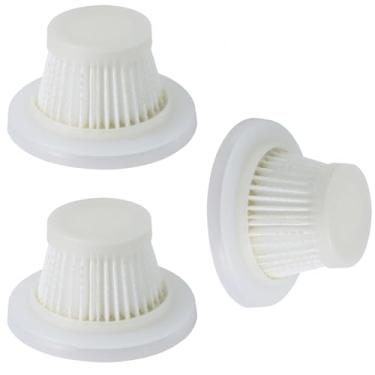 Imagem de Pacote com 3 filtros de substituição compatíveis com aspirador compacto sem fio Horsepower Duck como visto na TV, peças de reposição de filtro Hepa laváveis para aspirador portátil Duck