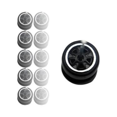 Imagem de Rodas De Modelo De Brinquedo Em Escala 1/64 Com Pneus De Borracha Lisa