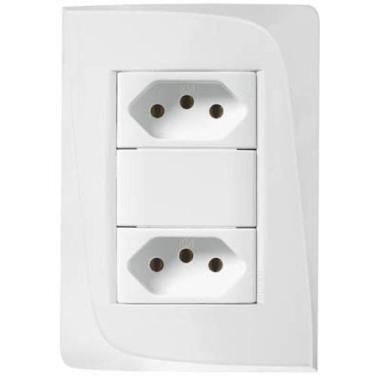 Imagem de Conjunto tomada dupla 10a 250v pezzi tendenza 50000