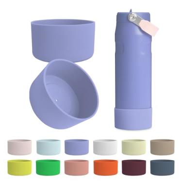 Imagem de Kaitiaki Bota de silicone 2 peças para Stanley IceFlow 680 g, protetor antiderrapante, manga de garrafa de aço inoxidável, acessórios para garrafa de água Stanley resistente a arranhões, livre de BPA