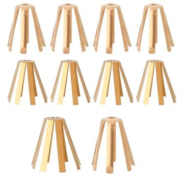 Imagem de 10un Espaçadores Universais Latão para Eixos Tacos Golfe, Calços Espaçadores Tacos Golfe 6 e 8 Pernas para Uso Profissional Oficinas Compatíveis com Hastes Ferro .335 .350 .355 e .370.