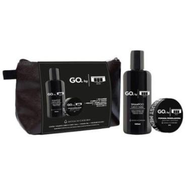 Imagem de Kit Go. by Camaro Black Shampoo 140ml+Pomada-Masculino
