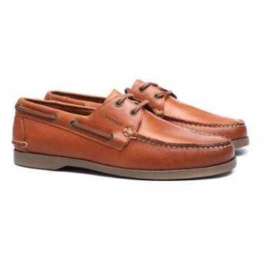 Imagem de Deckshoes Jerry Pull Up Sl Ambar - Docksides Masculino Samello-Masculino