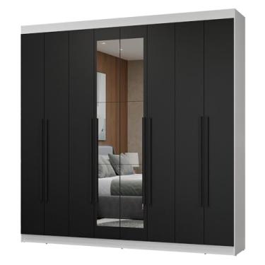 Imagem de Guarda-roupa Casal 8 Portas Batentes com Espelho Netuno Madesa B
