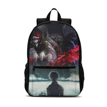 Imagem de Mochila Tokyo Ghoul Kaneki`s Ken Cartoon Kids School Nylon