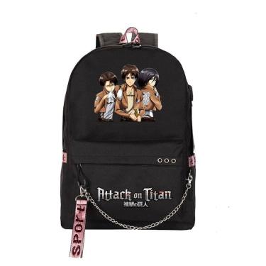 Imagem de Mochila Anime School Attack on Titan para crianças