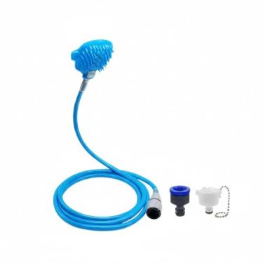 Imagem de Mangueira Banho Escova Massageadora de Silicone Pets