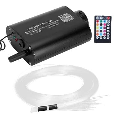 Imagem de Cryfokt Kit de Luz de Teto de Fibra óptica RGBW Dispositivo de Fonte de Luz para de Céu de Teto Estrela Com Controle de APP para Decoração de Casa Alumínio 12W 2m
