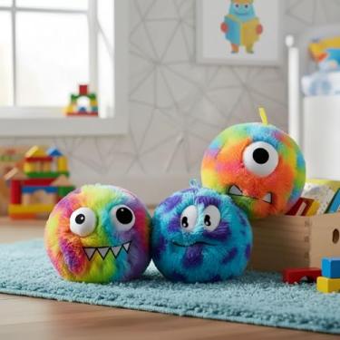 Imagem de Pelúcia Bola Inflável Malucos Sortida – Brinquedo Fofo e Divertido, Pelúcia Estilo Bola, Ideal para Crianças e Presentes, Macia, Leve e Colorida