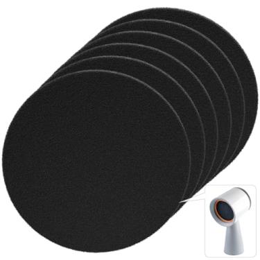 Imagem de Pacote com 6 filtros de carbono de substituição compatíveis com exaustores portáteis BREETEE, filtro redondo de carvão de 12 cm, controle eficaz de odores