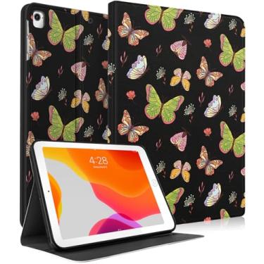 Imagem de Wazzasoft Capa para iPad Pro 9.7, iPad 4ª/5ª, para iPad Air 1ª/2ª capa – Capa fólio inteligente fofa para mulheres e meninas (despertar/hibernar automaticamente) com suporte de lápis embutido para