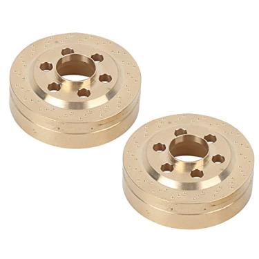 Imagem de Acouto Peso da Roda RC de Latão 2 Peças Acessório de Peso de Contrapeso de Latão Fit SCX10 1 Contrapeso de Carro RC Crawler - Brinquedos e Jogos/Veículos Controlados Remotamente e por Aplicativo