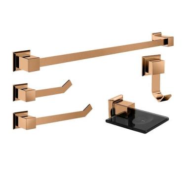 Imagem de Kit de Acessórios para Banheiro 5 Peças Ro7009 Ducon Metais