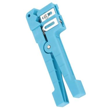 Imagem de Luqeeg Ferramenta de Corte de Decapagem de Cabo Coaxial de Descascador de Jaqueta de Fibra óptica Com Lâminas Ajustáveis, Aderência Confortável, Ideal para Descascar Fibra e Vários Tipos de Cabos,
