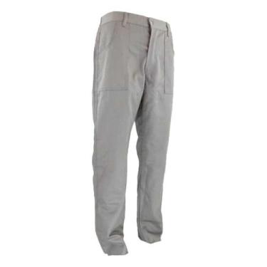 Imagem de Calça Brim Cinza Meio Elástico Tamanho M  7898572340128  - Borgg