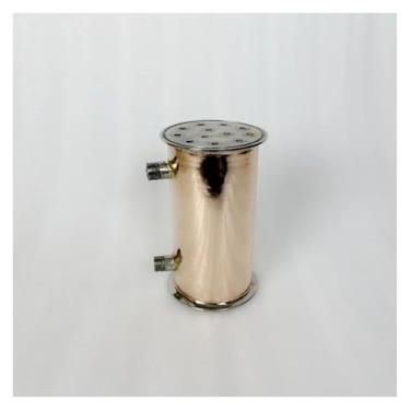 Imagem de 10.2 cm OD119 mm Cobre com Condensador de refluxo de rosca macho de 1/2 polegada H-200 mm, 12 tubos internos para cerveja caseira e laticínios