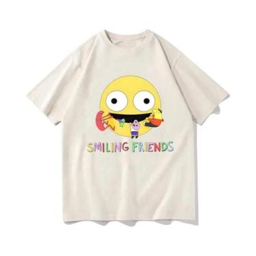 Imagem de Camiseta Masculina Engraçada Com Estampa De Desenho Animado De Amigos 