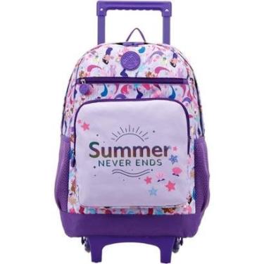 Imagem de Mochila de Rodinhas Xeryus 16 College Sereia Roxo-Unissex