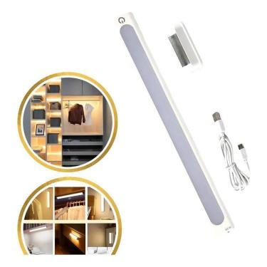 Imagem de 2X Luminária Led Barra Spot Recarregável S/Fio Cozinha Arm