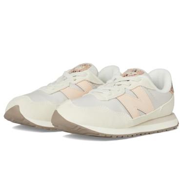 Imagem de New Balance Tênis infantil 237 V1 com cadarço, Pomba/rosa vintage, 14