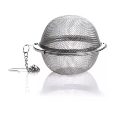 Imagem de kit 3 infusores de chá inox、coador de ervas individual、peneira de chá para uso doméstico