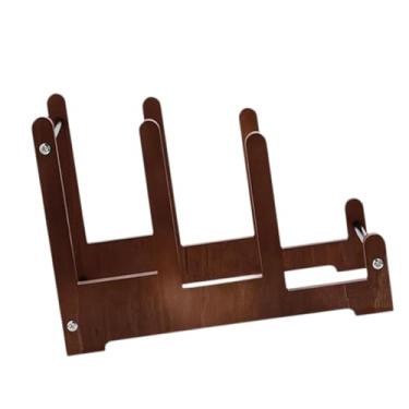 Imagem de YWJLQH Suporte para Discos de, Expositor de álbuns, Mesa de Madeira, Fácil Instalação.