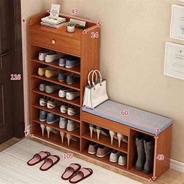 Imagem de Sapateira para entrada armário de sapatos simples entrada de casa grande capacidade e rack de armazenamento simples Simplicidade moderna Shoerack multifunções sapateira organizador de prateleira de