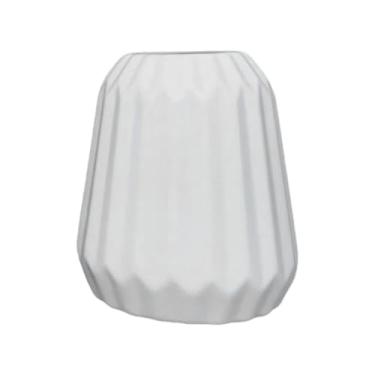 Imagem de Generic Vaso de cerâmica imitação para flores, recipiente floral para arranjos de flores secas, ideal para prateleira, sala de jantar ou mesa de cabeceira, L