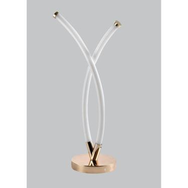 Imagem de Abajur Moderno De Mesa Minimalista Led 32W Dourado Trophy