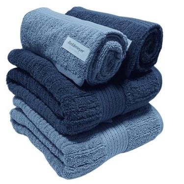 Imagem de Kit 4 Peças Toalhas Banhão Buddemeyer Fio Penteado Canelado 2 Banhão e