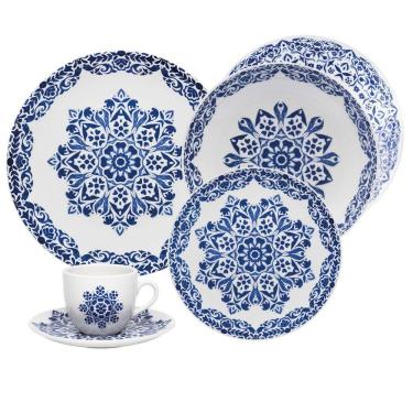 Imagem de Aparelho de Jantar 30 Peças Coup Blue Indian Oxford
