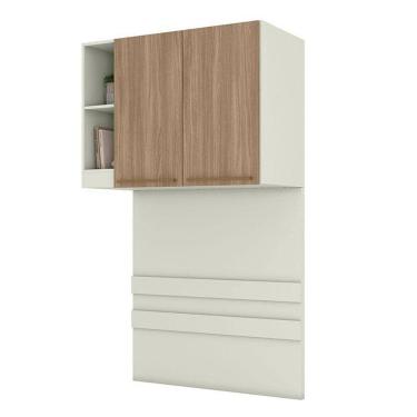 Imagem de Armário Ponte Solteiro 2 Portas Predileto Areia Jequitibá - Henn