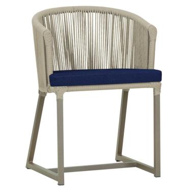 Imagem de Cadeira De Jantar Noronha Alumínio Fendi E10 Trama Original Rami