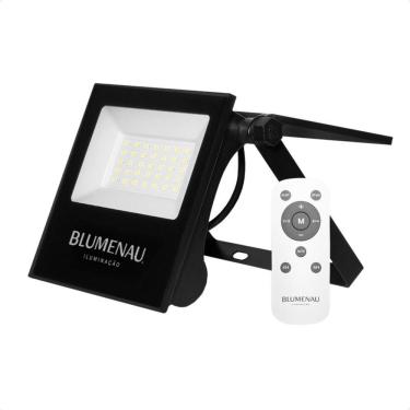 Imagem de Refletor Solar Led Play 30w Ip65 6500k Preto C/ Controle Remoto